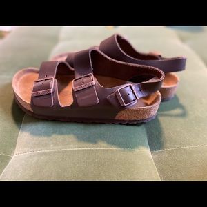 Size 39 Birkenstock’s with back strap.
